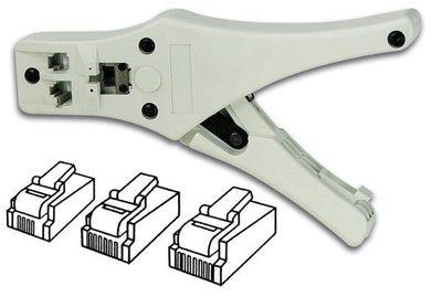 Pince a sertir outil fiche modulaire plug rj094p4c rj11 6p4c rj45 8p/8c outillage vtm468l ECLATS DESTOCKAGE