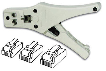 Pince a sertir outil fiche modulaire plug rj094p4c rj11 6p4c rj45 8p/8c outillage vtm468l ECLATS DESTOCKAGE
