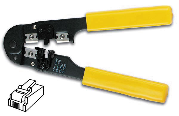 Pince a sertir pour connecteur modulaire 4p4c 4p2c (rj10) vtm4 ECLATS DESTOCKAGE