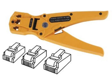 Pince a sertir pour fiche rj094p4c, rj11 6p4c, rj12 6p6c, rj45 8p/8c vtm468 ECLATS DESTOCKAGE