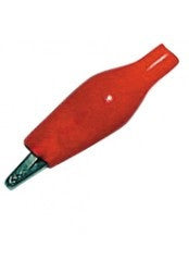 Pince croco isolee rouge 35 mm cok260r ECLATS DESTOCKAGE