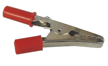 Pince crocodile isole ø 4 mm rouge câble batterie poignée en plastique pinces de test en métal ECLATS DESTOCKAGE