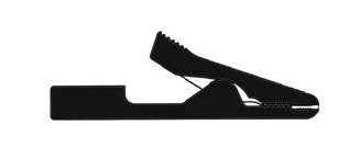 Pince crocodile miniature isolée incassable 2mm noire (ma1) hm3201 velleman ECLATS DESTOCKAGE