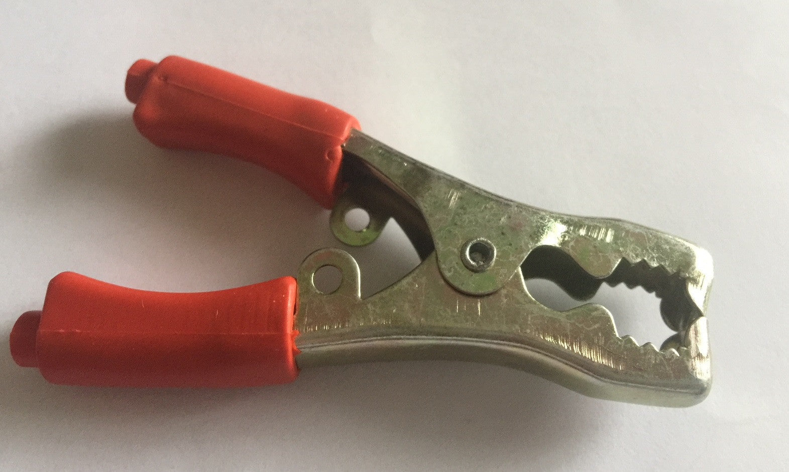 Pince crocodile rouge tole metal charge 30a 35a 40a pour cable cordon de demarrage batterie auto ECLATS DESTOCKAGE