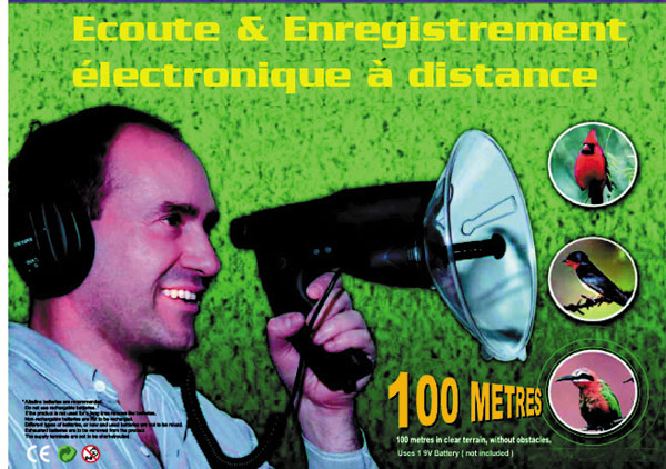 Pistolet multifonction d'observation d'écoute et d'enregistrement des oiseaux ECLATS DESTOCKAGE
