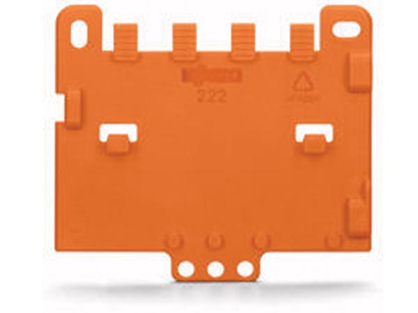 Plaque de décharge de traction encliquetable sur adaptateur de fixation wago  wg222505 ECLATS DESTOCKAGE