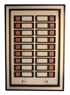 Platine 18 boutons supplementaires pour interphone collectif platines dp54b18 - ECLATS DESTOCKAGE