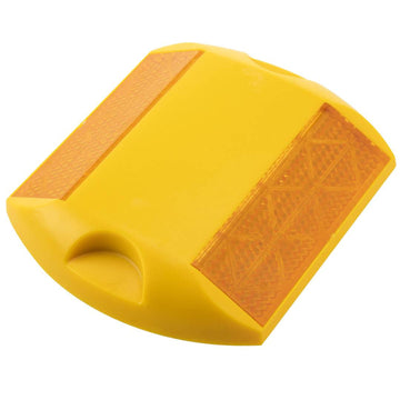 PLOT Réflecteur routier 100x100x20mm pour route rue trottoir sol Capteur de sol en plastique jaune SE113 ECLATS DESTOCKAGE