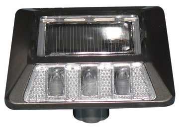 Plot routier aluminium encrage balisage solaire 6 led clignotante eclairage lumineux ip66 xh-s108 ECLATS DESTOCKAGE