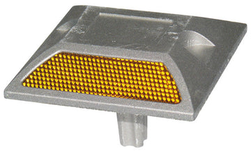 Plot routier lumineux rétro-réfléchissant a encrer aluminium catadioptre balisage routier 1 face ECLATS DESTOCKAGE