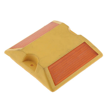 Plot routier plastique reflecteur double à coller rétro-réfléchissant se91 balisage route securite ECLATS DESTOCKAGE