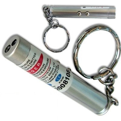 Pointeur laser 2 en 1 poche faisceaux rouge torche lumiere blanche lazer150m porte cle ECLATS DESTOCKAGE