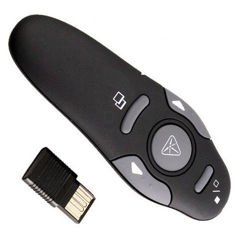 Pointeur usb laser avec télécommande sept boutons 2.4ghz sans fil pour présentation powerpoint ECLATS DESTOCKAGE