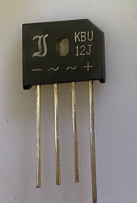 Pont de diode en ligne à souder sur ci. kbu12j 12a 600vac redresseur alim cnc audio dikbu12j ECLATS DESTOCKAGE