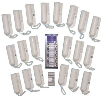 Portier phonique 20bp complet (câble à rajouter) interphone portier audio collectif immeuble ECLATS DESTOCKAGE