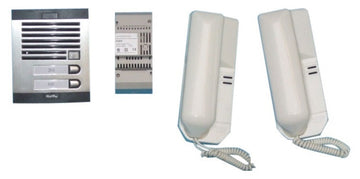 Portier phonique audio 2bp (câble à rajouter) complet interphone portier collectif immeuble ECLATS DESTOCKAGE