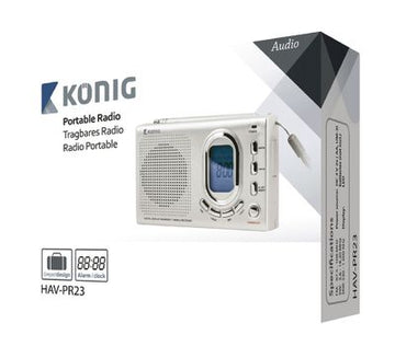 Poste radio portable am fm sw musique konig hav pr23 remplace hav pr40 ECLATS DESTOCKAGE