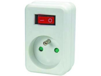 Prise adaptateur secteur netbp1sw interrupteur eb1sw alimentation electrique 220v 230v electricite ECLATS DESTOCKAGE