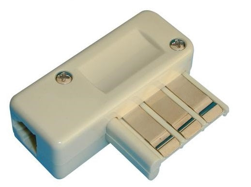 Prise de telephone 6 plots male etats unis adaptateur convertisseur fiche us amerique tcf7 - ECLATS DESTOCKAGE
