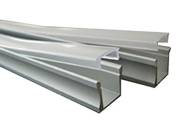 Profile en aluminium pour eclairage lumiere flexibles led 2m chlap1 ECLATS DESTOCKAGE