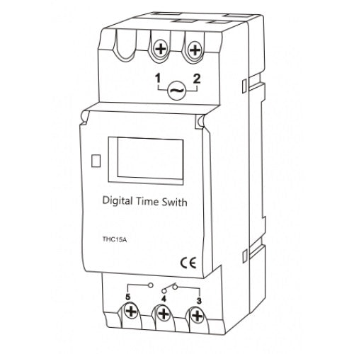 Programmateur 2200w 230v 220v horaire interrupteur din rail horloge hebdomadaire ECLATS DESTOCKAGE