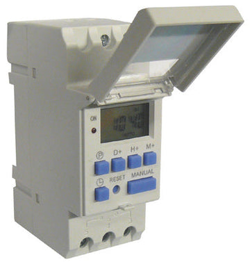 Programmateur 220v horaire 2200w 240v interrupteur din rail hebdomadaire horloge ECLATS DESTOCKAGE