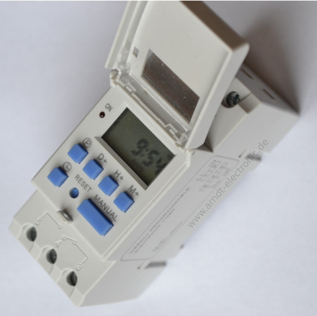 Programmateur 230v 220v 50/60hz horaire 2200w interrupteur din horloge rail hebdomadaire ECLATS DESTOCKAGE