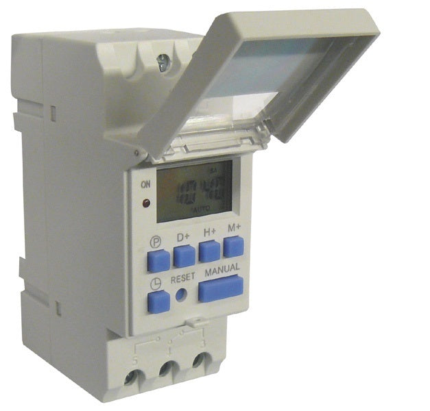 Programmateur hebdomadaire horaire 220v 2200w interrupteur rail din horloge minuterie 230v ECLATS DESTOCKAGE