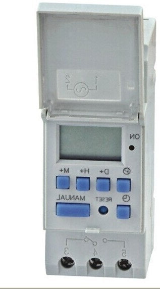 Programmateur numérique hebdomadaire alimentation sortie 1 x commutateur-inverseur ECLATS DESTOCKAGE
