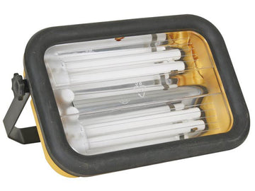 Projecteur de chantier 220v + 2 ampoules pl-l 18w  70w ewl12 eclairage lumiere spot ECLATS DESTOCKAGE