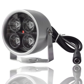 Projecteur infrarouge étanche 4 leds 20m 25m 30m 12v vision nocturne pour camera de surveillance de nuit ECLATS DESTOCKAGE