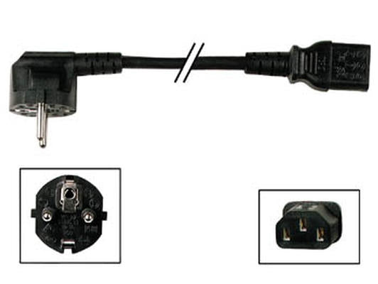 Prolongateur electrique cable ordinateur netsnoer 2m mâle schuko femelle iec us cordon secteur ECLATS DESTOCKAGE
