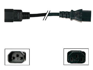 Prolongateur electrique fiche euro mâle vers fiche euro femelle noir 1.8m net3b ECLATS DESTOCKAGE