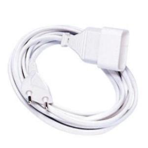 Prolongateur rallonge electrique 3m cordon 2 fils secteur 220v cable 6A 2X0,75 ECLATS DESTOCKAGE