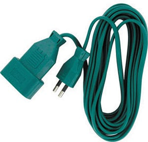 Prolongateur rallonge electrique verte 5m 2x0.75mm² 6a el35171 ECLATS DESTOCKAGE
