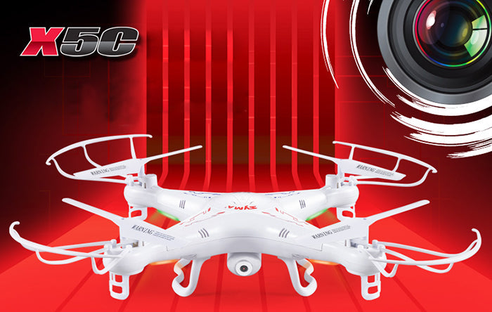 Quadcopter Syma X5C télécommandé camera embarquée carte microsd radio commandé sans fil ECLATS DESTOCKAGE