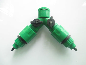 Raccord 1/4 tuyau irrigation 2 voies arrosage goutte à goutte x hose arroseur ECLATS DESTOCKAGE