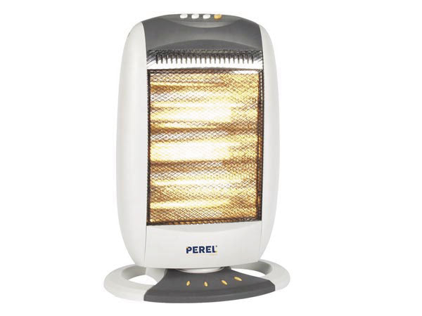 Radiateur halogene chauffage oscillant 220v 400w 800w 1200w ehh1200 perel 230v appartement maison ECLATS DESTOCKAGE