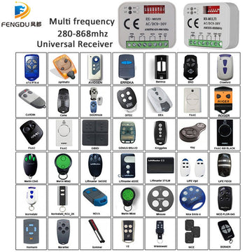 KASER RX Multi Récepteur Universel 2 Canaux Télécommandes Récepteur Radio pour Portail Automatique Portes de Garage Multimarque ECLATS DESTOCKAGE