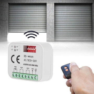 Récepteur de porte de Garage 300-900MHZ AC DC 9-30V BERNER 868mhz télécommande 433mhz ECLATS DESTOCKAGE