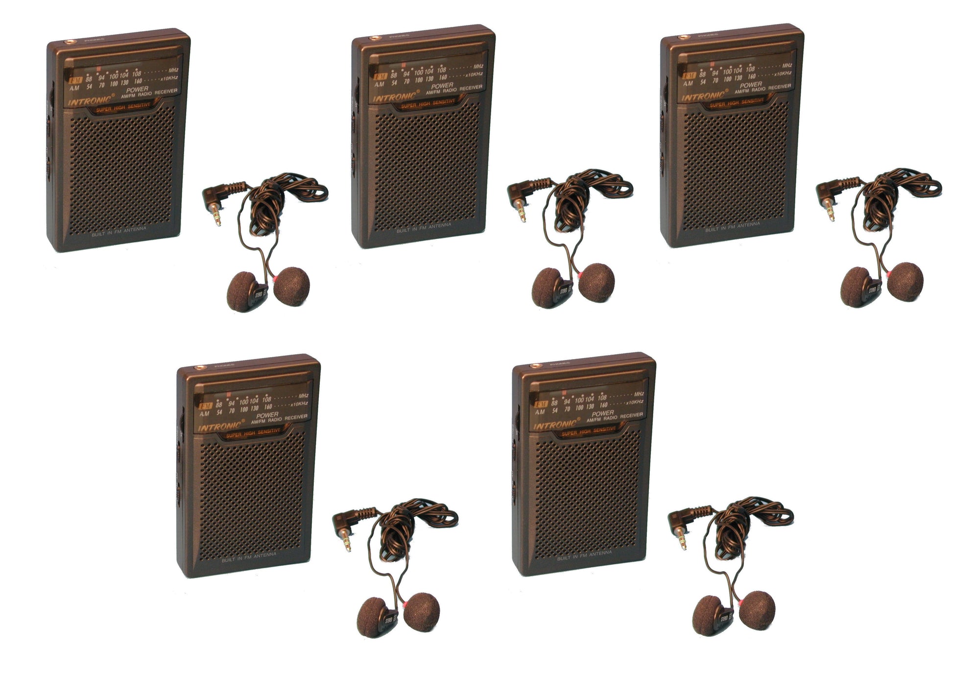 5 Recepteur poste radio am/fm analogique de poche avec ecouteurs Style Rétro 2 Band mp238 ECLATS DESTOCKAGE