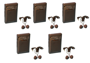 5 Recepteur poste radio am/fm analogique de poche avec ecouteurs Style Rétro 2 Band mp238 ECLATS DESTOCKAGE
