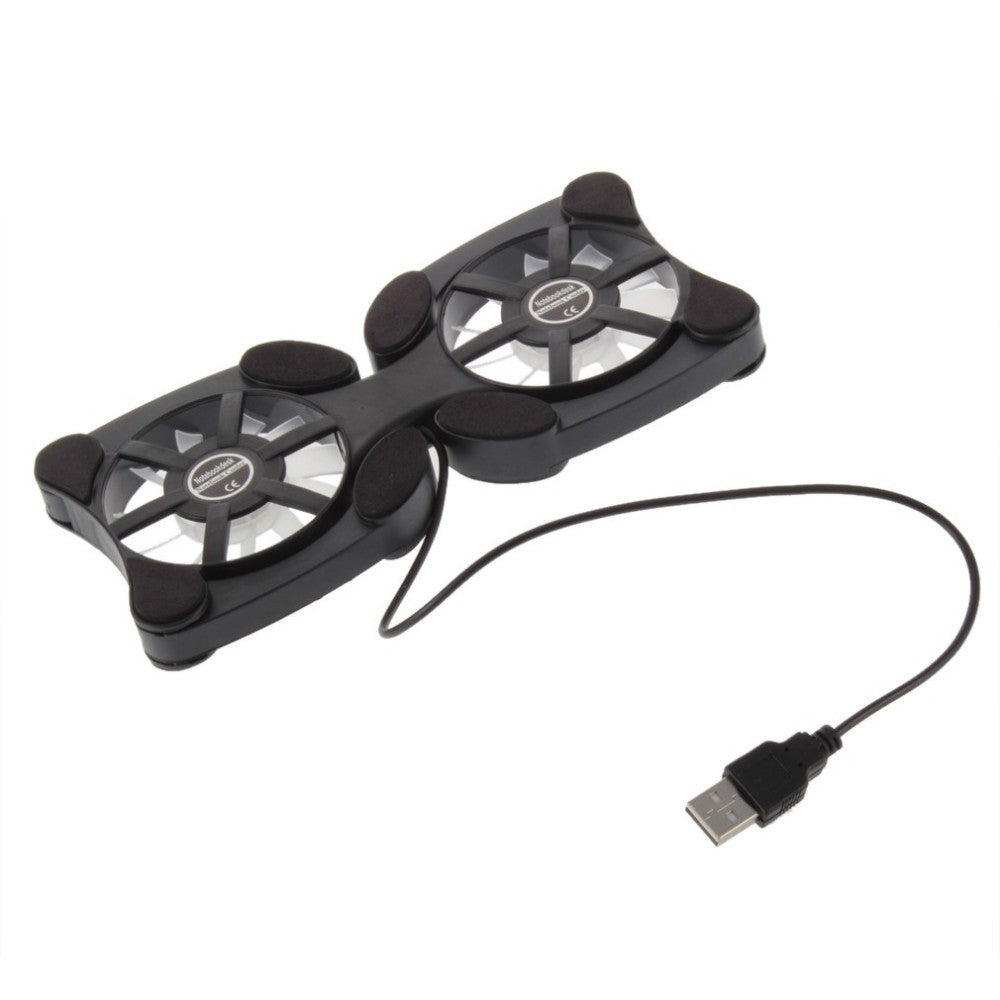 Refroidisseur prise 5v usb 2 ventilateurs pccp1 pour ordinateur pc portable ECLATS DESTOCKAGE