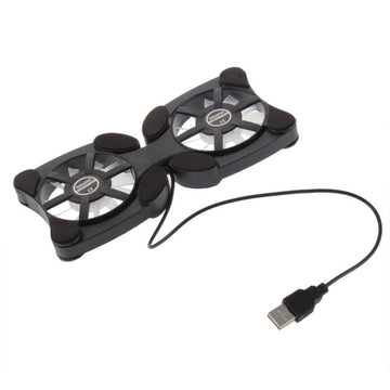 Refroidisseur prise 5v usb 2 ventilateurs pccp1 pour ordinateur pc portable ECLATS DESTOCKAGE