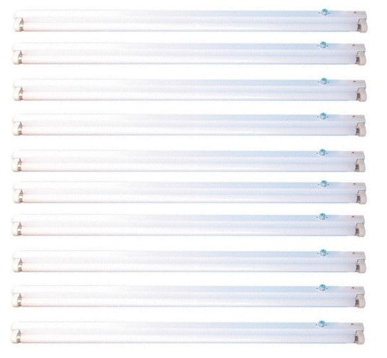 10 Reglette fluorescente 220v 36w tube fluo blanc 1.20m t8 eclairage lumiere blanc ECLATS DESTOCKAGE