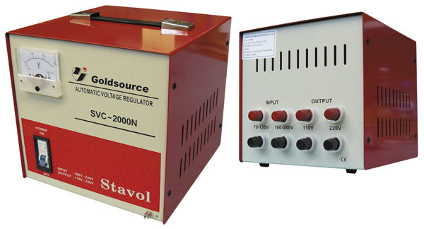 Regulateur secteur 110v 220v 1600w 1800w 2000w 2000va stabilisateur tension convertisseur 140v 240v ECLATS DESTOCKAGE