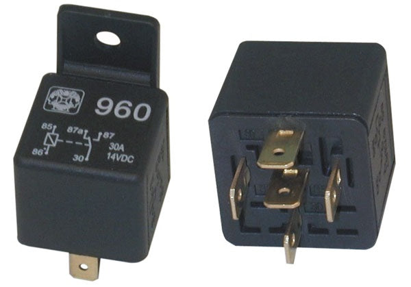Relais  20a 30a 12v 1 contact no/nf 5 pin broches ru12301 auto 960 velleman ECLATS DESTOCKAGE