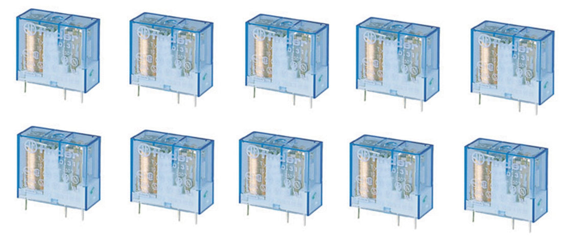 10 Relais electrique 24v cc finder serie 40 24vdc 16a (5mm) rlf4061-9024 ECLATS DESTOCKAGE