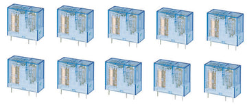 10 Relais electrique 24v cc finder serie 40 24vdc 16a (5mm) rlf4061-9024 ECLATS DESTOCKAGE