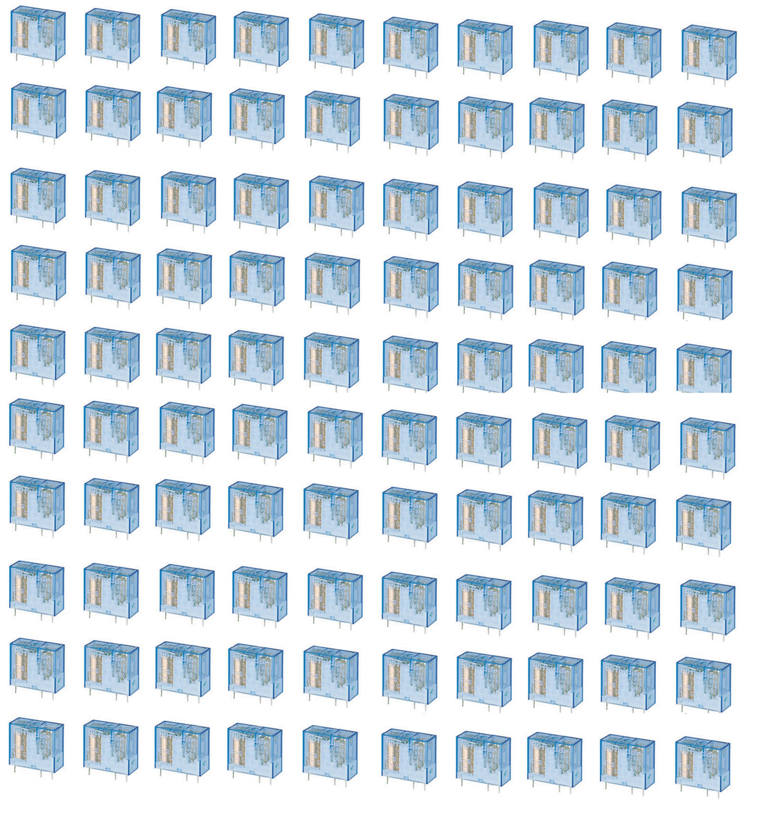 100 Relais electrique 24v cc finder serie 40 24vdc 16a (5mm) rlf4061-9024 ECLATS DESTOCKAGE